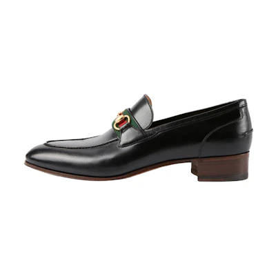 Gucci Horsebit Web-Stripe Loafer 'Black'