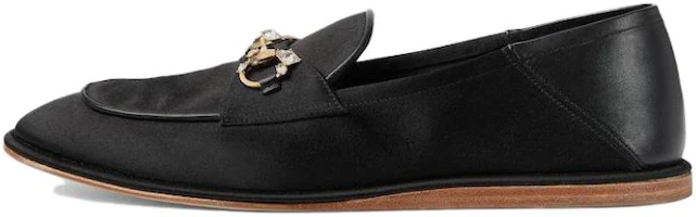 (Women) Gucci Horsebit Loafer 'Black Satin' 759780-KND90-1000 (Women) Gucci Horsebit Loafer 'Black Satin' 759780-KND90-1000