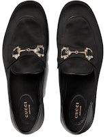 (W) 古驰马衔扣便鞋 "黑色缎面" 759780-KND90-1000 Order (W) 古驰马衔扣便鞋 "黑色缎面" 759780-KND90-1000