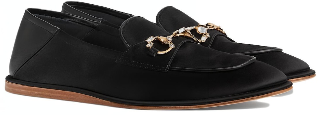 (Women) Gucci Horsebit Loafer 'Black Satin' 759780-KND90-1000 Lookbook (Women) Gucci Horsebit Loafer 'Black Satin' 759780-KND90-1000