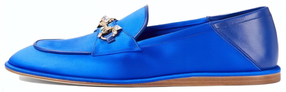 (W) 古驰马衔扣乐福鞋 '蓝色缎面' 759780-KND90-4380 Buy (W) 古驰马衔扣乐福鞋 '蓝色缎面' 759780-KND90-4380