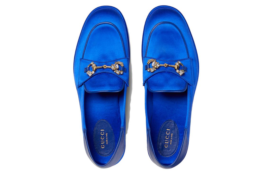 Lookbook (Women) Gucci Horsebit Loafer 'Blue Satin' 759780-KND90-4380