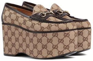 (W) 古驰经典马衔扣乐福鞋 '经典 GG 帆布棕色' 786009-FADC1-9763 Order (W) 古驰经典马衔扣乐福鞋 '经典 GG 帆布棕色' 786009-FADC1-9763