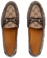 (W) 古驰经典马衔扣乐福鞋 '经典 GG 帆布棕色' 786009-FADC1-9763 Lookbook (W) 古驰经典马衔扣乐福鞋 '经典 GG 帆布棕色' 786009-FADC1-9763