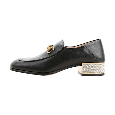 (W) Gucci Horsebit Loafer 'Crystal Black'