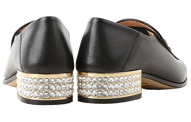 Order (W) Gucci Horsebit Loafer 'Crystal Black' Sepatu Formal Hitam 523097-D3V00-1000