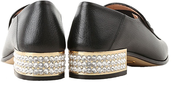 GUCCI 古馳 鑲水晶馬銜釦皮革樂福鞋 女款 黑色 Order GUCCI 古馳 鑲水晶馬銜釦皮革樂福鞋 女款 黑色