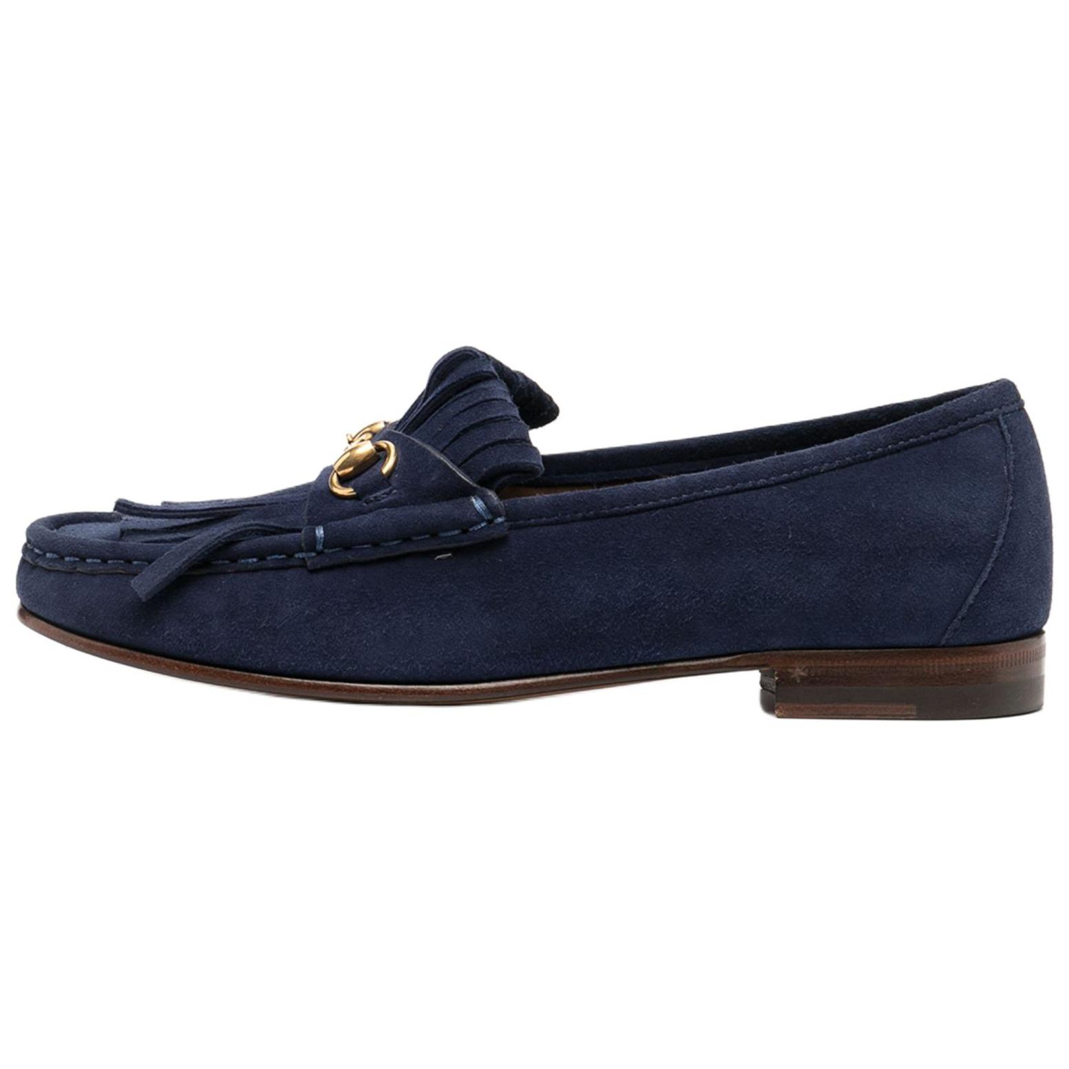 (Women) Gucci Horsebit Loafer 'Deep Navy' 351305-C2000-4116