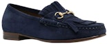 Lookbook (W) Gucci Kasut Loafer 'Deep Navy' dengan Rekaan Horsebit 351305-C2000-4116