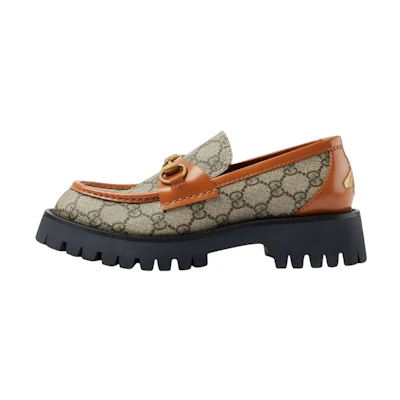 (W) Gucci Horsebit Loafer 'GG Monogram - Beige'