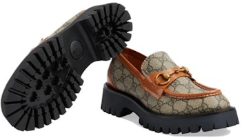 (W) 古驰马衔扣乐福鞋 'GG提花 - 米色' 723283-FAA0Q-9790 Details for (W) 古驰马衔扣乐福鞋 'GG提花 - 米色' 723283-FAA0Q-9790