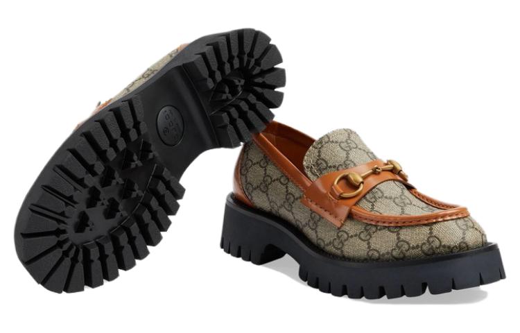 Sizing (W) Mocasines Gucci Horsebit 'GG Monograma - Beige' 723283-FAA0Q-9790