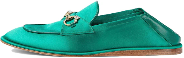 (Women) Gucci Horsebit Loafer 'Green Satin' 759780-KND90-3776 (Women) Gucci Horsebit Loafer 'Green Satin' 759780-KND90-3776