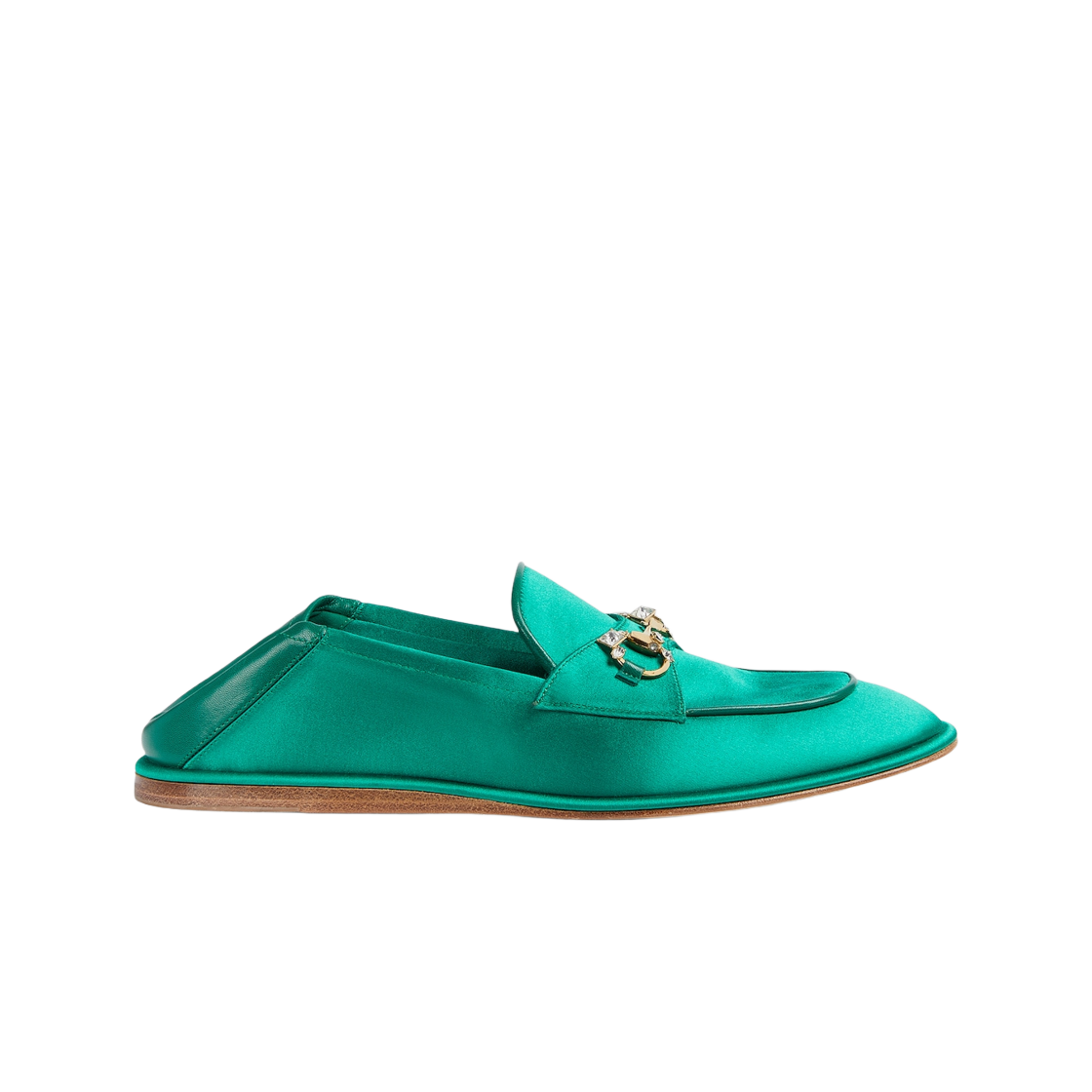 (Women) Gucci Horsebit Loafer 'Green Satin' 759780-KND90-3776