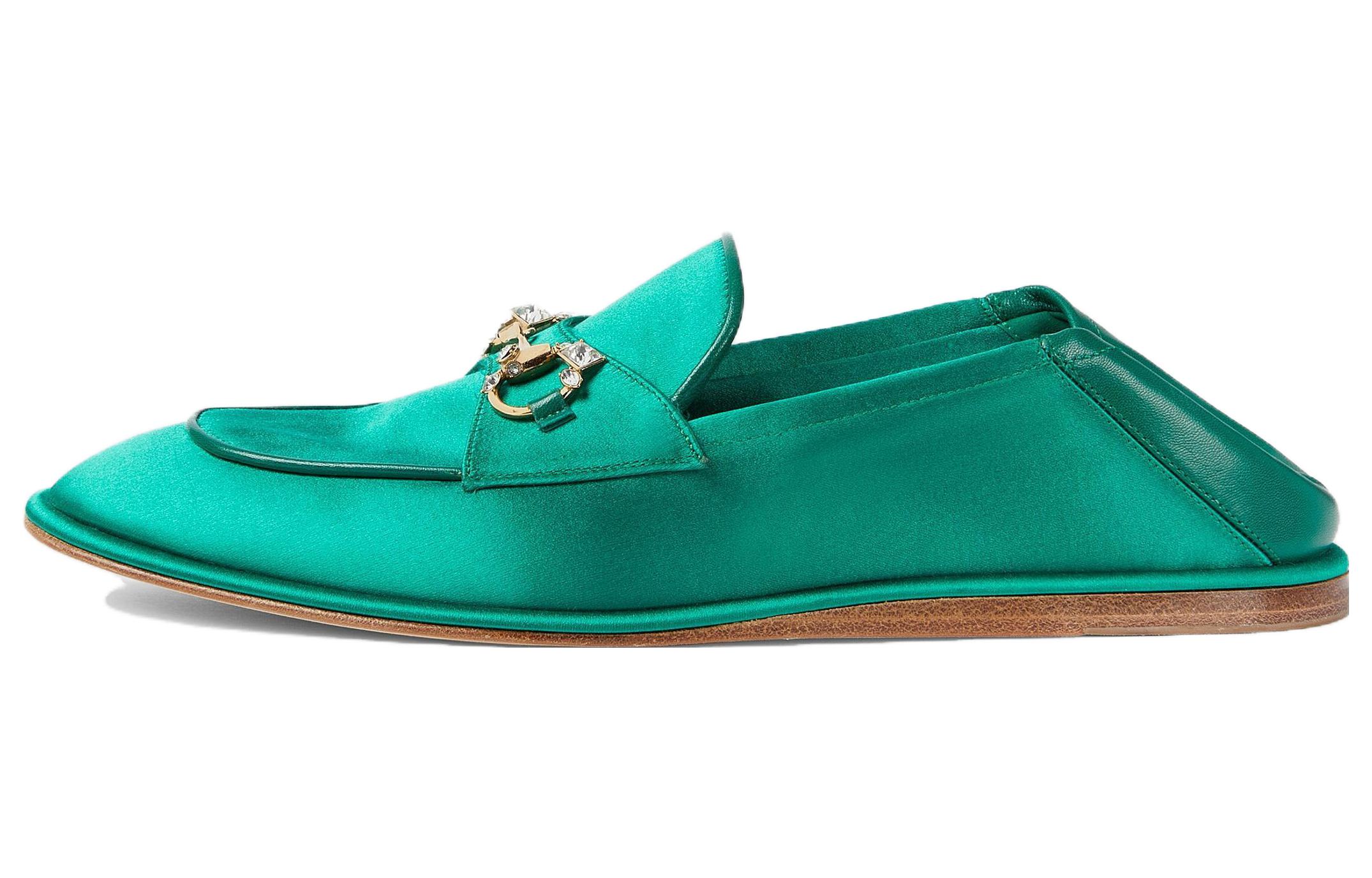 (Women) Gucci Horsebit Loafer 'Green Satin' 759780-KND90-3776