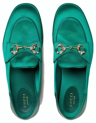(Women) Gucci Horsebit Loafer 'Green Satin' 759780-KND90-3776 Shop (Women) Gucci Horsebit Loafer 'Green Satin' 759780-KND90-3776