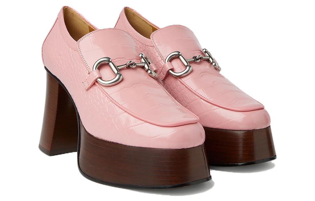 Lookbook (W) Gucci Horsebit Mocasín 'Rosa' 715138-UKQ30-5817
