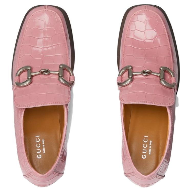 Shop (W) Gucci Horsebit Mocasín 'Rosa' 715138-UKQ30-5817