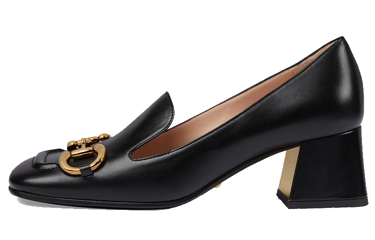 (Women) Gucci Horsebit Loafer High Heels 'Black' 643884-C9D00-1000