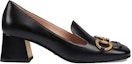 Order (W) Gucci Kasut Tumit Tinggi Horsebit Loafer 'Hitam' 643884-C9D00-1000