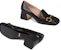 (W) Gucci Kasut Tumit Tinggi Horsebit Loafer 'Hitam' 643884-C9D00-1000