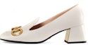 Buy (W) Gucci Kasut Tumit Tinggi Horsebit Loafer 'Putih' 643884-C9D00-9022