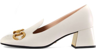 (Women) Gucci Horsebit Loafer High Heels 'White' 643884-C9D00-9022 (Women) Gucci Horsebit Loafer High Heels 'White' 643884-C9D00-9022