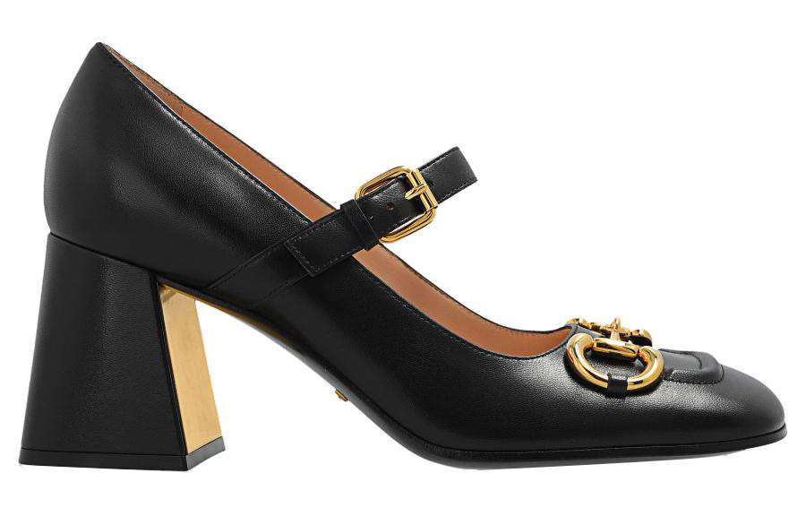 Order (W) Gucci Horsebit Mid-Heel Pumps ''Schwarz'' 694855-C9D00-1000