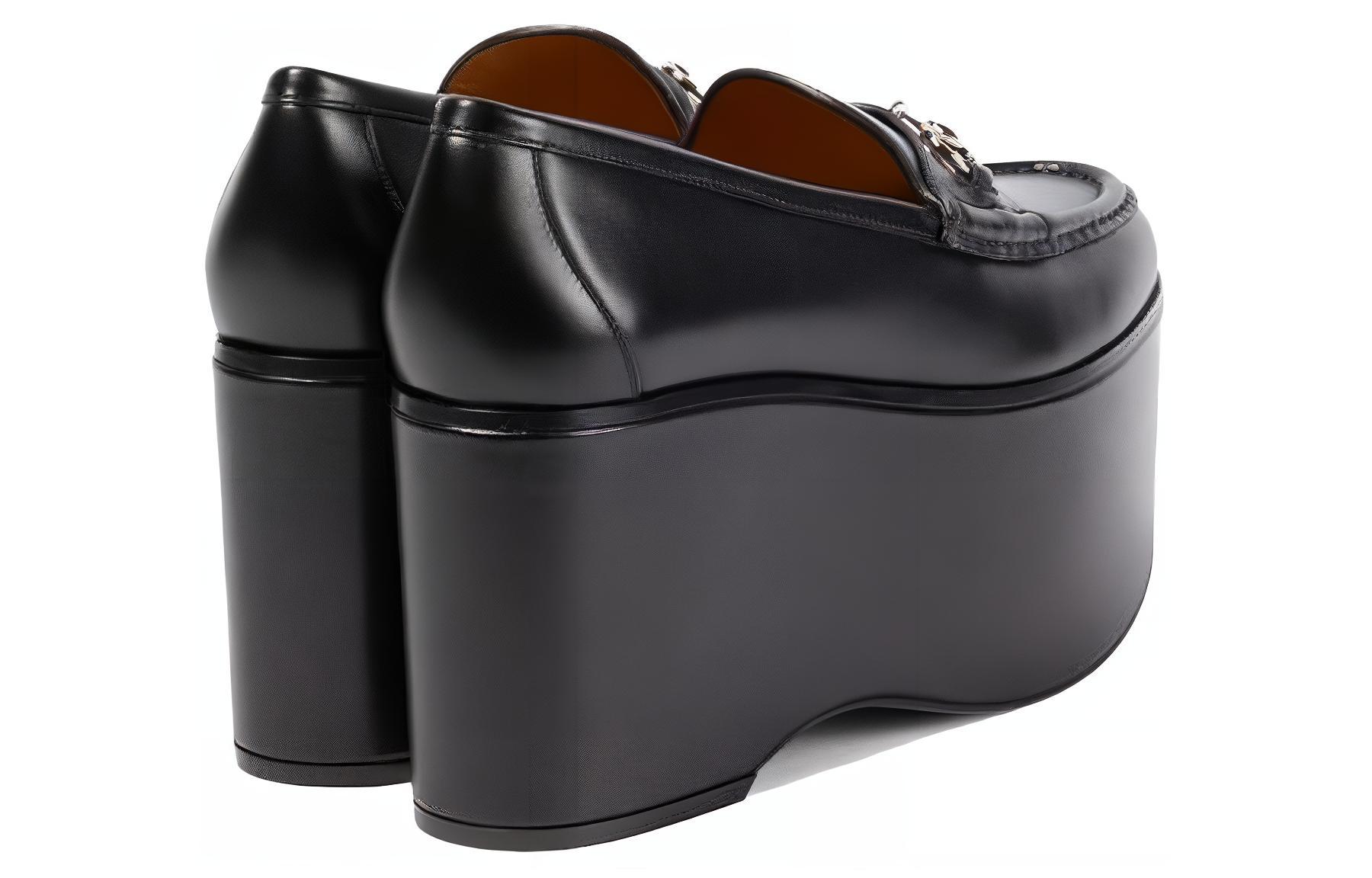 (W) Gucci Horsebit Platform Loafer 'Black' 圖 4