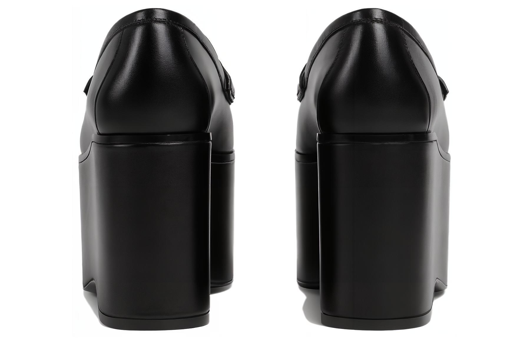 (W) Gucci Horsebit Platform Loafer 'Black' 圖 5