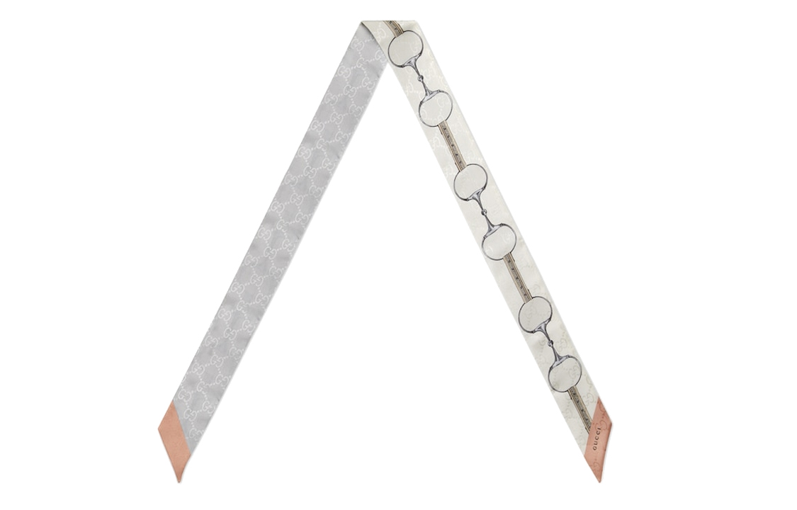 (Women) GUCCI Horsebit Print Silk Scarf for Women - Multicolor. 7748033G0091363 圖 3