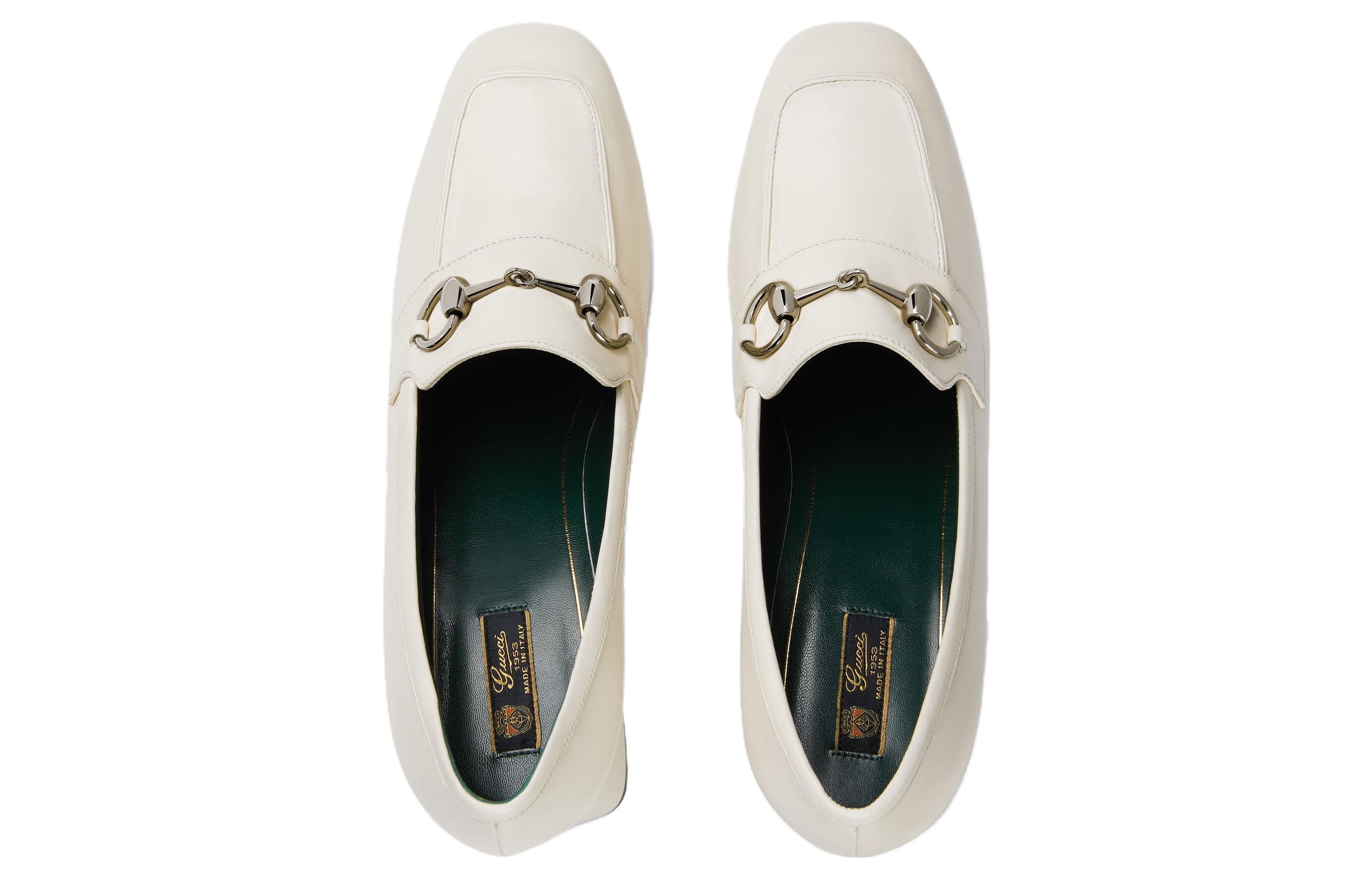 Lookbook (W) Gucci Horsebit Pump 'Kulit Putih Pudar' 757753-AACE8-9022