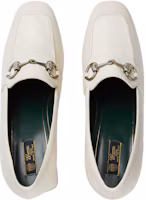 Lookbook GUCCI古馳 皮革 圓頭淺口 粗跟 高筒鞋 5.5cm 女款 米白色