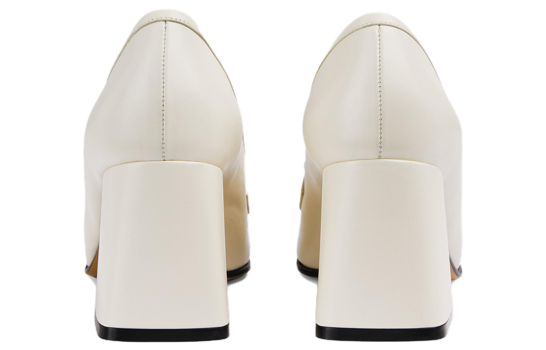 Shop (W) Gucci Horsebit Pump 'Kulit Putih Pudar' 757753-AACE8-9022
