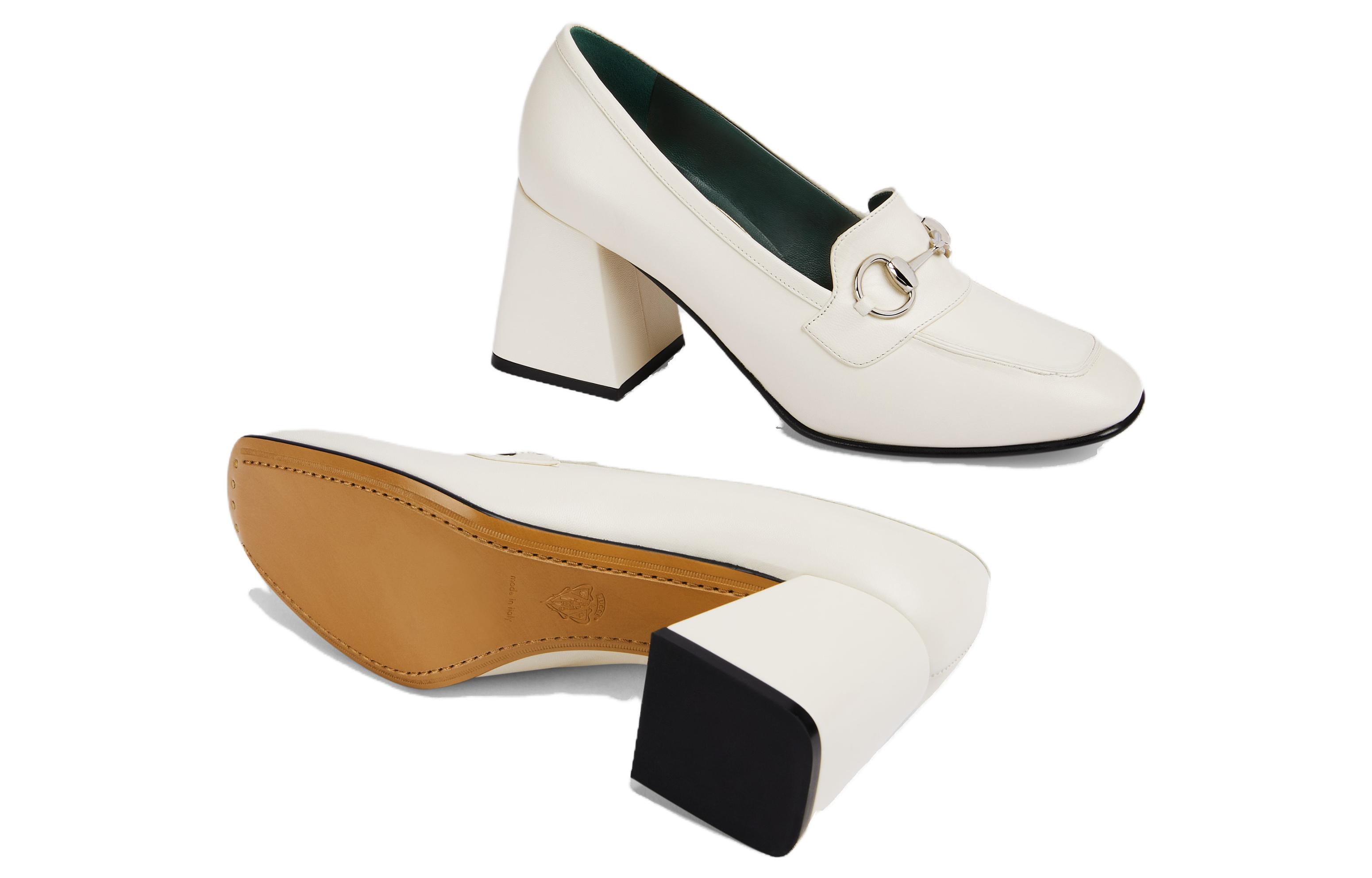 Purchase (W) Gucci Horsebit Pump 'Kulit Putih Pudar' 757753-AACE8-9022