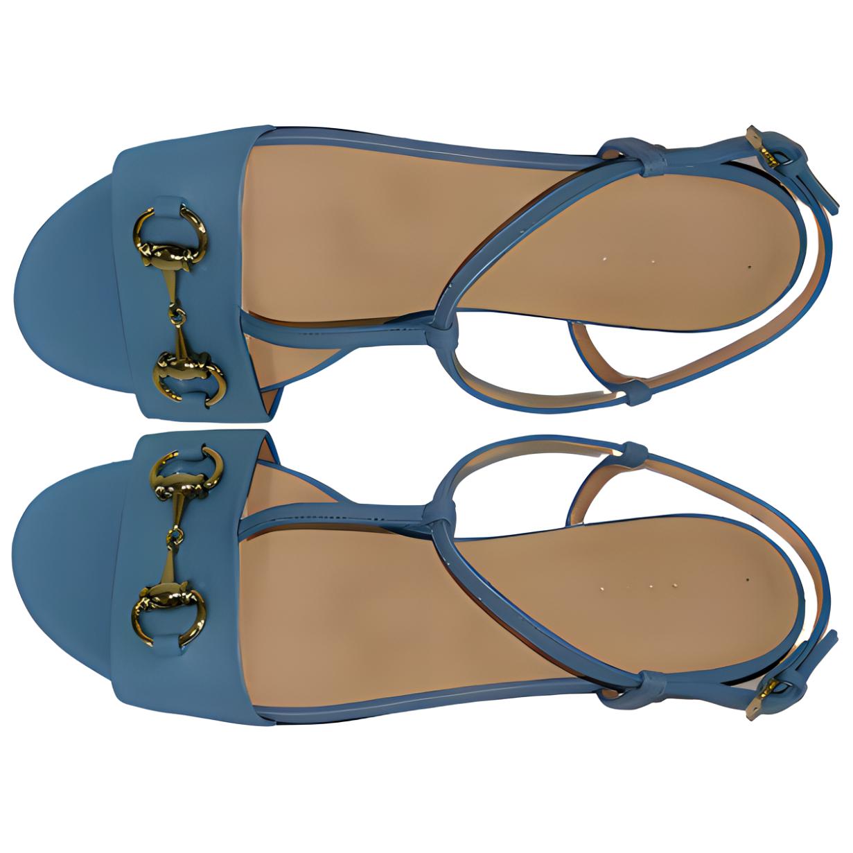 (Women) Gucci Horsebit Sandal 'Blue' 466705-A9L00-4503
