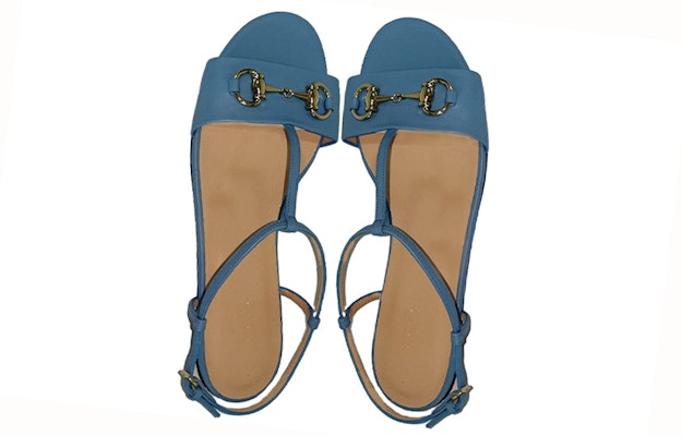 (Women) Gucci Horsebit Sandal 'Blue' 466705-A9L00-4503 Lookbook (Women) Gucci Horsebit Sandal 'Blue' 466705-A9L00-4503
