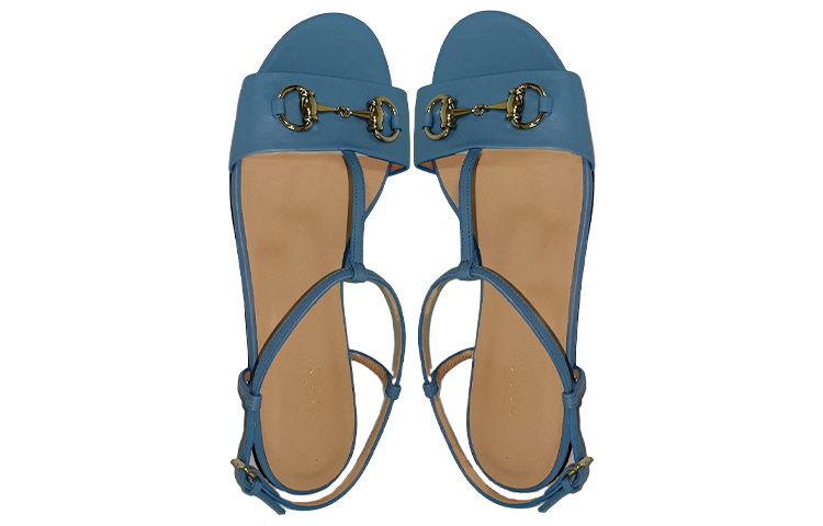 Shop (Women) Gucci Horsebit Sandal 'Blue' 466705-A9L00-4503