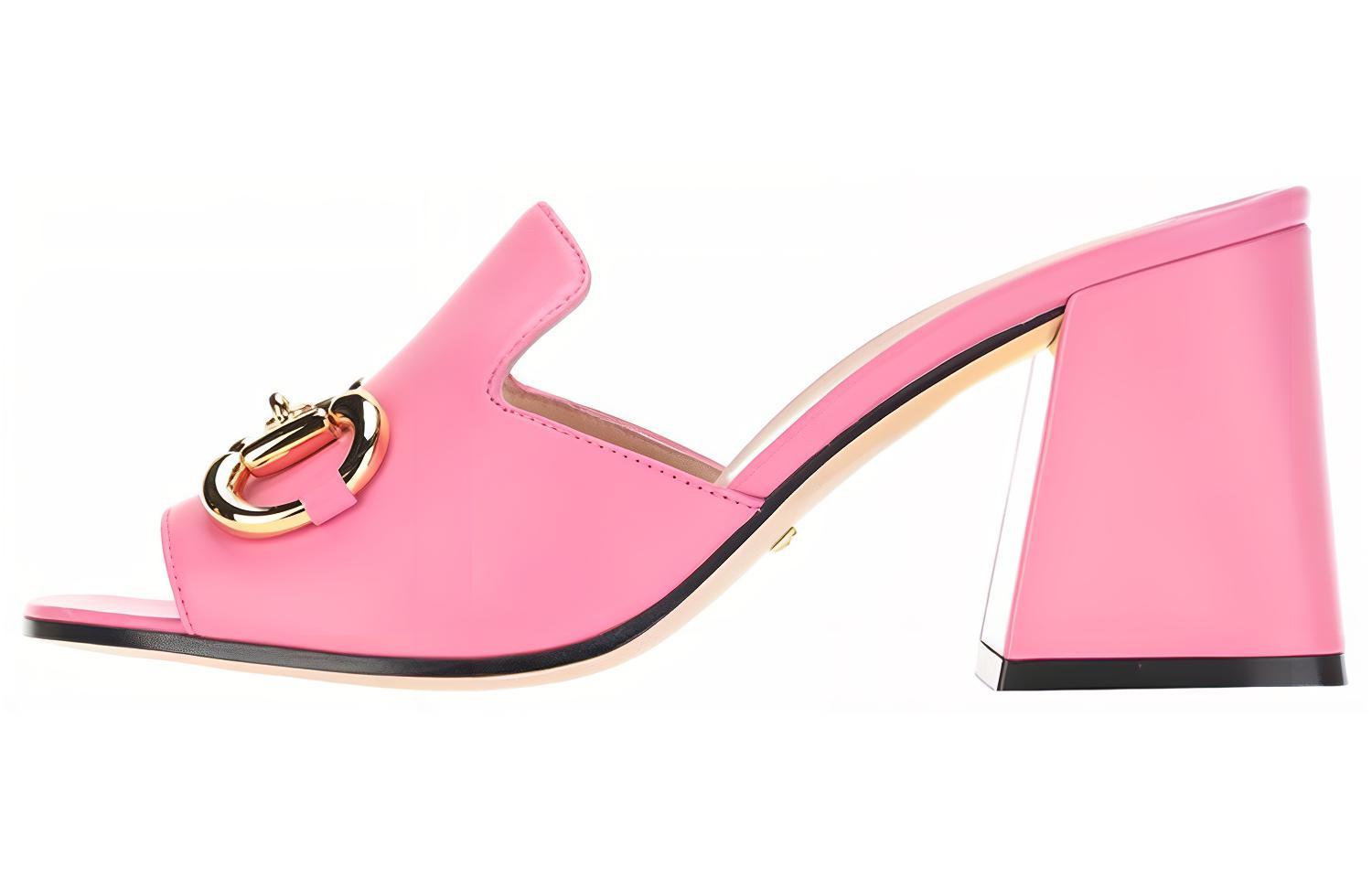 Buy (W) 古驰马衔扣凉鞋 '粉色' 655412-BKO00-5609