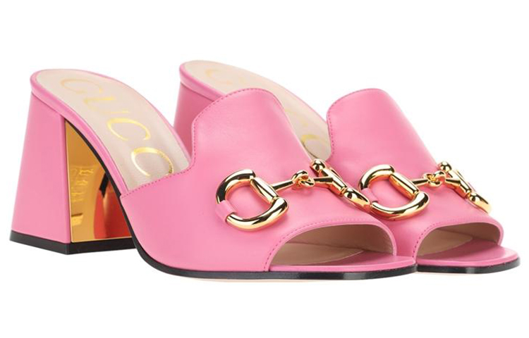 Lookbook (W) 古驰马衔扣凉鞋 '粉色' 655412-BKO00-5609