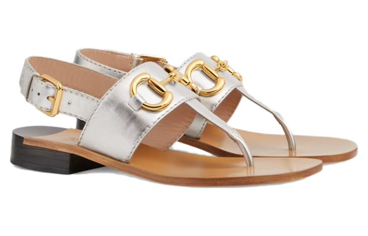 Order (W) Gucci Horsebit Sandale ''Silber'' 674777-B8B00-8106
