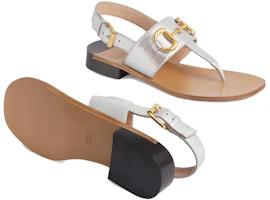 Purchase GUCCI 古馳 馬銜扣涼鞋 女款 銀色