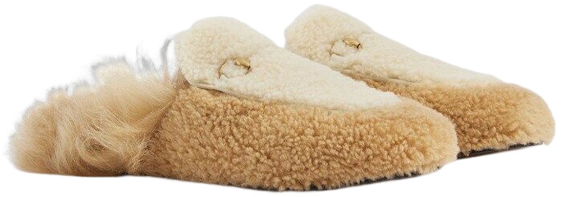 (Women) Gucci Horsebit Shearling Slippers 'Beige' 722964-FAAY3-2641 Order (Women) Gucci Horsebit Shearling Slippers 'Beige' 722964-FAAY3-2641