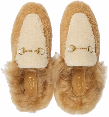 (Women) Gucci Horsebit Shearling Slippers 'Beige' 722964-FAAY3-2641 Lookbook (Women) Gucci Horsebit Shearling Slippers 'Beige' 722964-FAAY3-2641