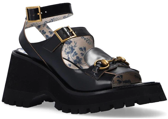 (Women) Gucci Horsebit Slide 9cm 'Black Fashion' 645394-DS800-1000 Order (Women) Gucci Horsebit Slide 9cm 'Black Fashion' 645394-DS800-1000