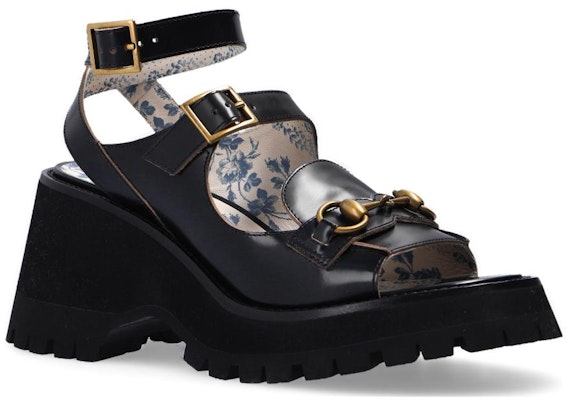 (Women) Gucci Horsebit Slide 9cm 'Black Fashion' 645394-DS800-1000 Order (Women) Gucci Horsebit Slide 9cm 'Black Fashion' 645394-DS800-1000