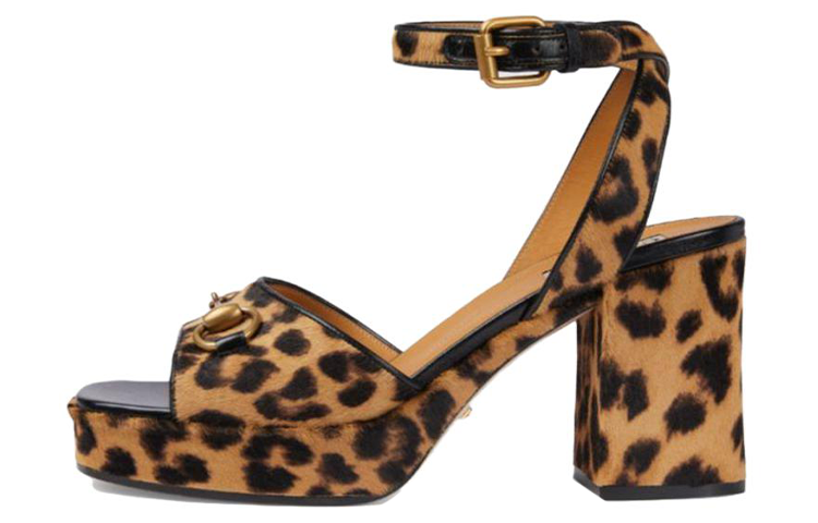 Buy (W) Gucci Horsebit Slide Sandal 'Cetakan Harimau Kumbang Coklat' 771568-AAC0T-9342