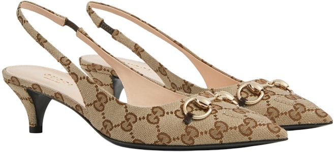 (W) Gucci Asli 'Hak Kerucut Ukiran Horsebit Coklat' 782627-2HK80-9763 Lookbook (W) Gucci Asli 'Hak Kerucut Ukiran Horsebit Coklat' 782627-2HK80-9763