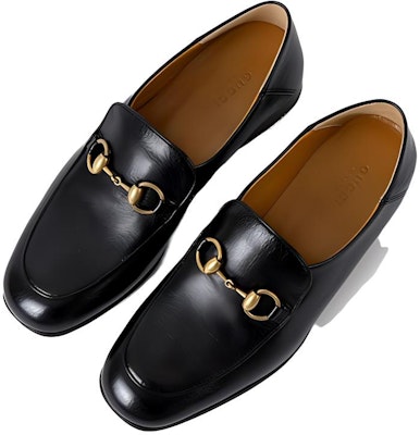 (W) Gucci马衔扣金色黑色皮革便鞋乐福鞋 571050-0G0V0-1000 Lookbook (W) Gucci马衔扣金色黑色皮革便鞋乐福鞋 571050-0G0V0-1000