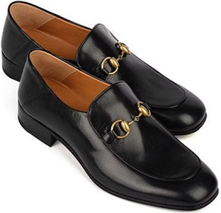 (W) Gucci马衔扣金色黑色皮革便鞋乐福鞋 571050-0G0V0-1000 Shop (W) Gucci马衔扣金色黑色皮革便鞋乐福鞋 571050-0G0V0-1000